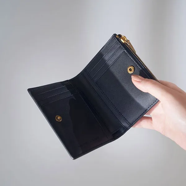 Ví Nữ Charles & Keith CNK Mini Top Zip Wallet Black CK6-10680907 Màu Đen