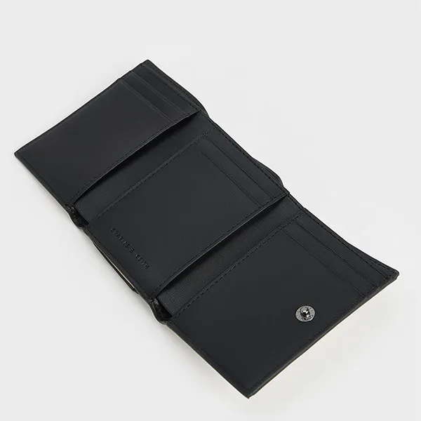 Ví Nữ Charles & Keith CNK Nasrin Geometric Wallet Multiple Colors CK6-10770623_MULTI Màu Trắng Đen