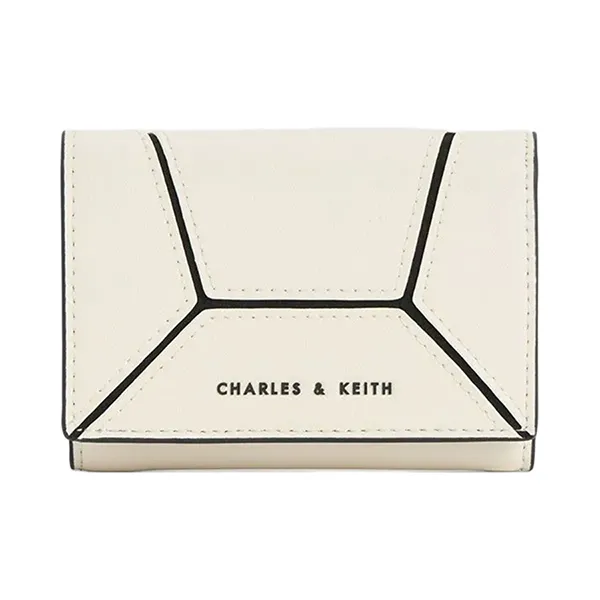 Ví Nữ Charles & Keith CNK Nasrin Geometric Wallet Multiple Colors CK6-10770623_MULTI Màu Trắng Đen