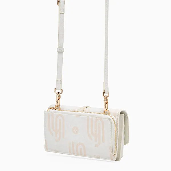 Ví Nữ Lyn Britannia Infinite Wallets On Chain - Printed Ivory L26CWWC006 Màu Trắng Kem