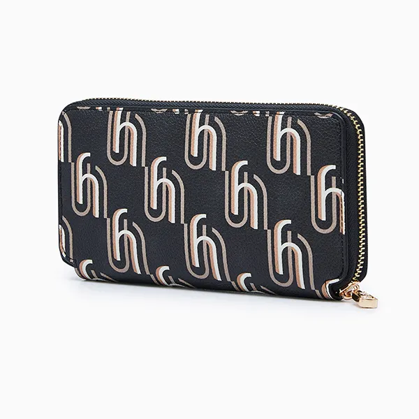 Ví Nữ Lyn Ivy Infinite Long Wallets - Printed Black L26CWWA055 Màu Đen