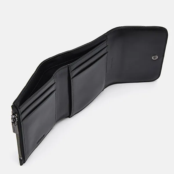 Ví Nữ Pedro Icon Leather Tri-Fold Wallet In Pixel PW4-15940092 Black Màu Đen