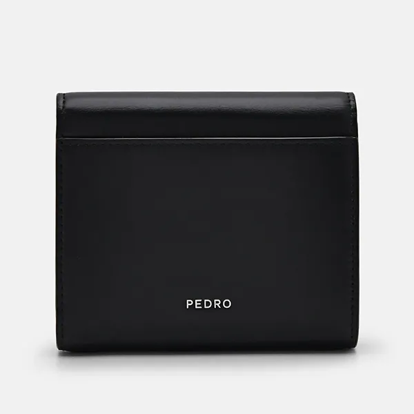 Ví Nữ Pedro Icon Leather Tri-Fold Wallet PW4-15940092-1 Black Màu Đen