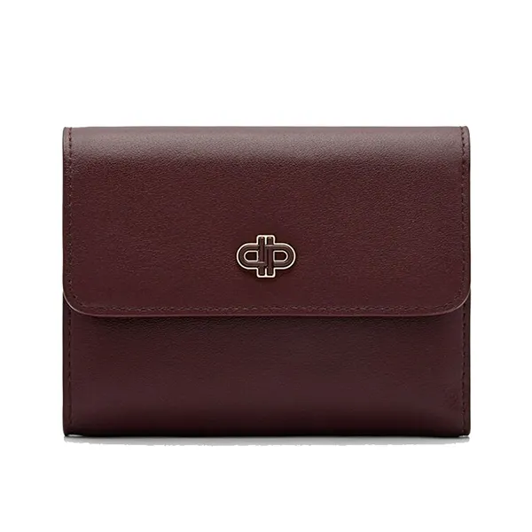 Ví Nữ Pedro Leather Tri-Fold Wallet - Wine PW4-15940100_WINE_CP Màu Đỏ