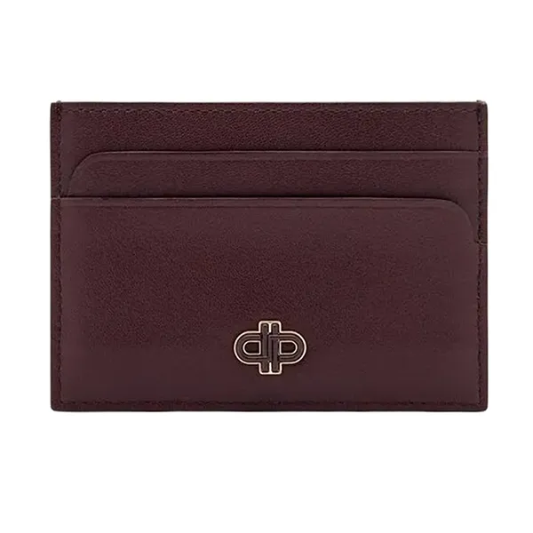 Ví Nữ Pedro Rectangular Card Holder Icon Leather Burgundy Red PW4-25940030_WINE Màu Đỏ Burgundy