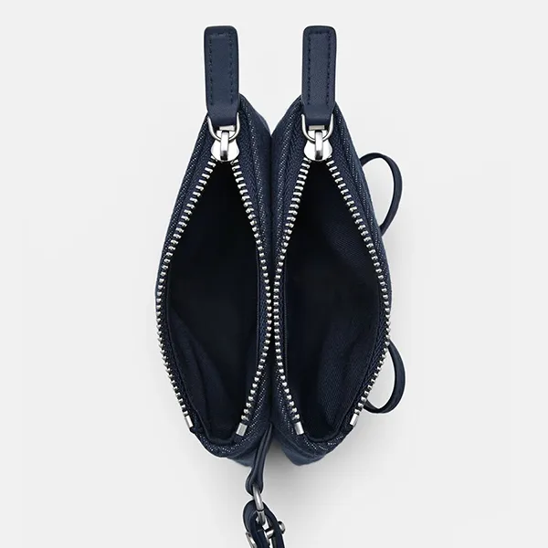 Ví Nữ Pedro Ruched Mini Square Wallet Navy Blue PW4-95940012_NAVY Màu Xanh Navy