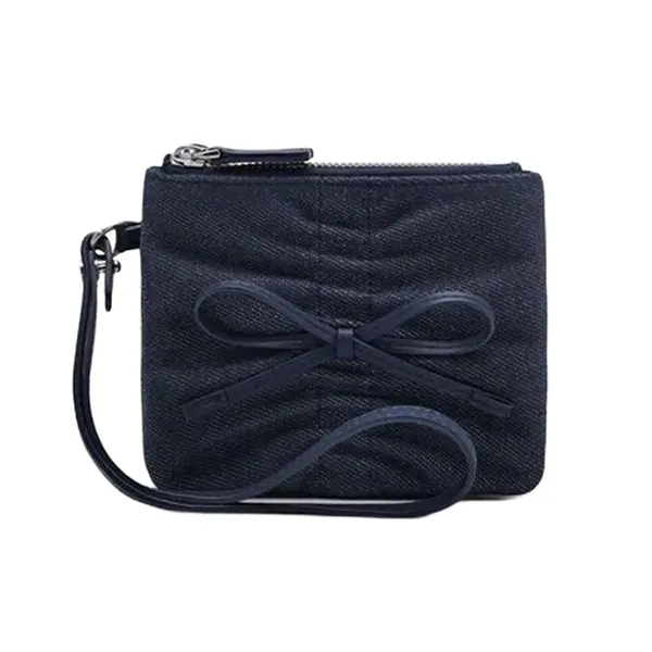 Ví Nữ Pedro Ruched Mini Square Wallet Navy Blue PW4-95940012_NAVY Màu Xanh Navy