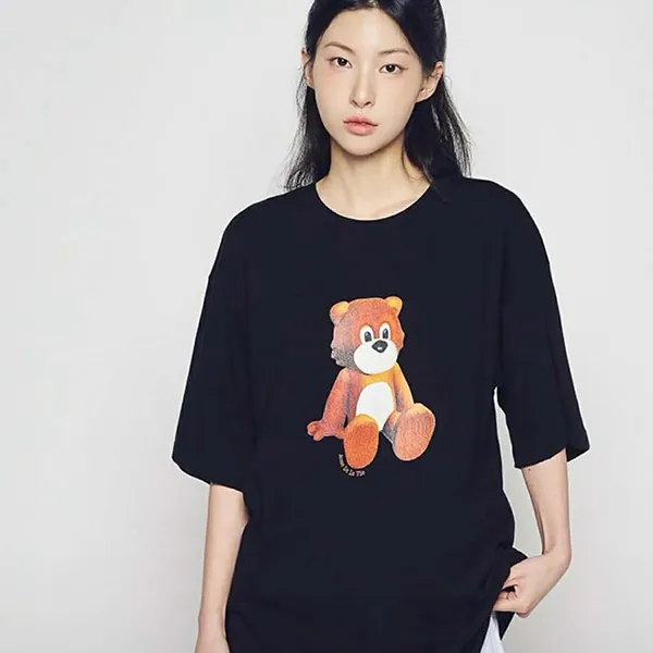 Áo Phông Acmé De La Vie ADLV Ac Teddy Bear Short Sleeve T-Shirt Màu Đen