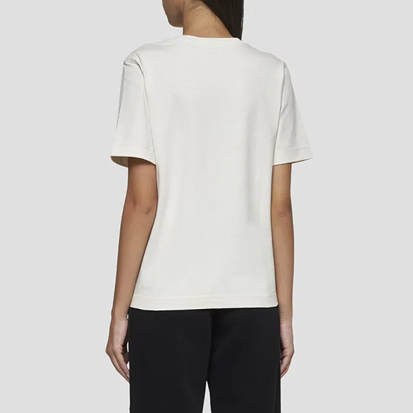 Áo Phông Nữ Burberry White With Logo Printed 8097911 Tshirt Màu Trắng Size S