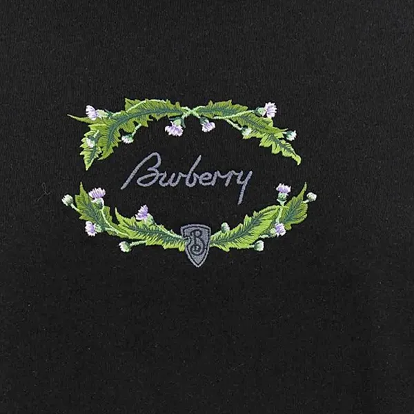 Áo Phông Nữ Burberry With Logo Printed 8097910 Tshirt Màu Đen Size XS