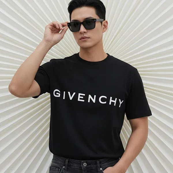 Áo Phông Nam Givenchy BM71543Y6B Màu Đen Size M