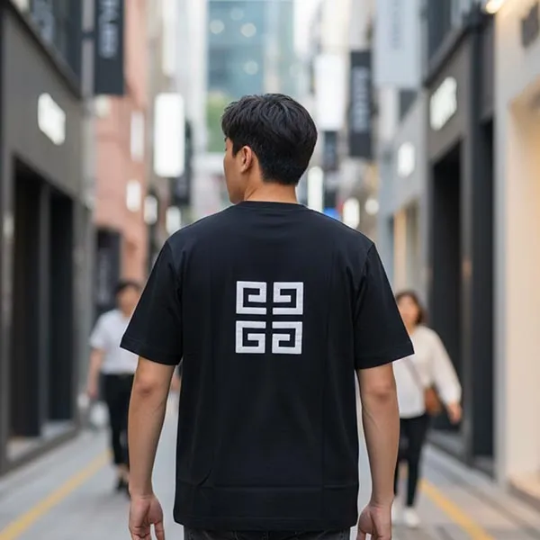 Áo Phông Nam Givenchy BM71543Y6B Màu Đen Size M