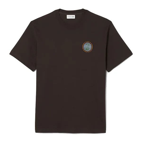 Áo Phông Nam Lacoste Men's Multi Print Jersey T-Shirt TH5903 - SKB Màu Đen Size 3