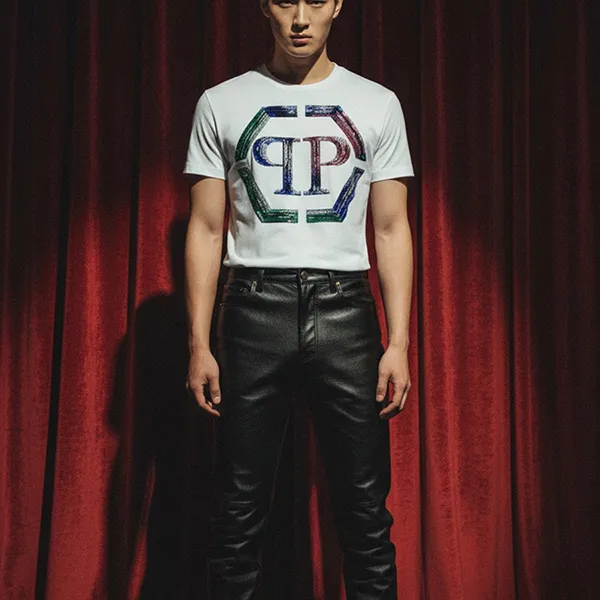 Áo Phông Nam Philipp Plein UADC-MTK7967-PJY002N_01 Màu Trắng Size S