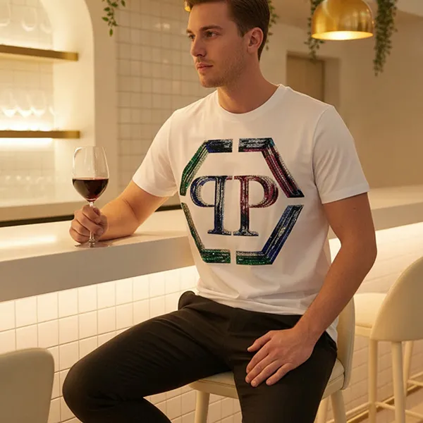 Áo Phông Nam Philipp Plein UADC-MTK7967-PJY002N_01 Màu Trắng Size S