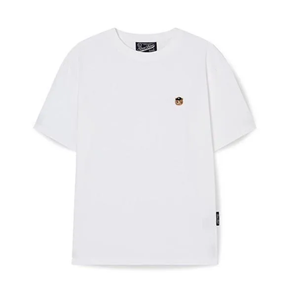 Áo Phông Unisex WHOAU Steve Head Patch T-shirt (Comfort Fit)_WHRAG2321U Màu Trắng