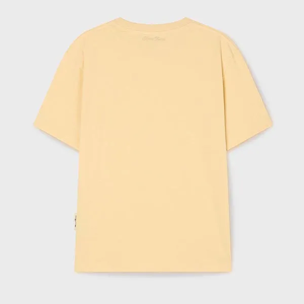 Áo Phông Unisex WHOAU Steve Head Patch T-shirt (Comfort Fit)_WHRAG2321U Màu Vàng