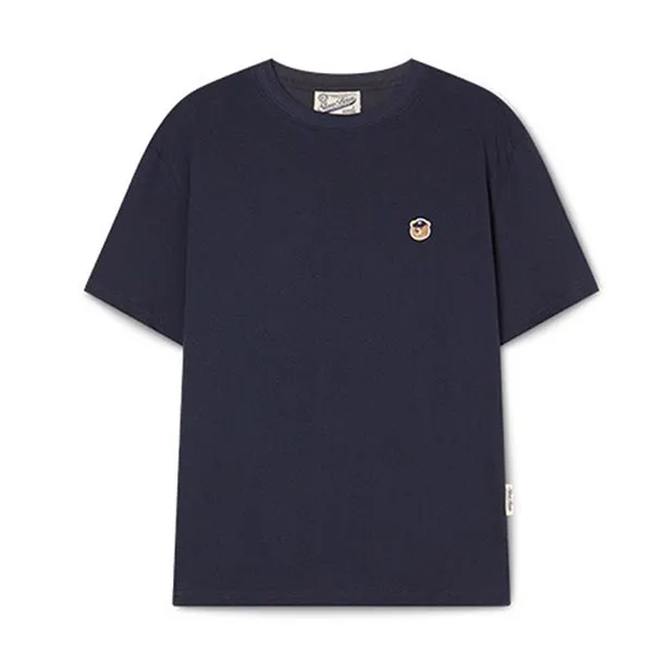 Áo Phông Unisex WHOAU Steve Head Patch T-shirt (Comfort Fit)_WHRAG2321U Màu Xanh Navy
