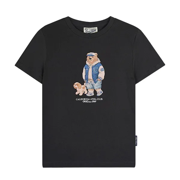 Áo Phông WHOAU Steve Photo Charcoal Tshirt Màu Xám Than