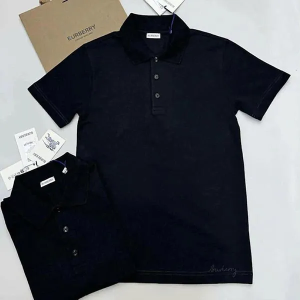 Áo Polo Nam Burberry Black Màu Đen Size S