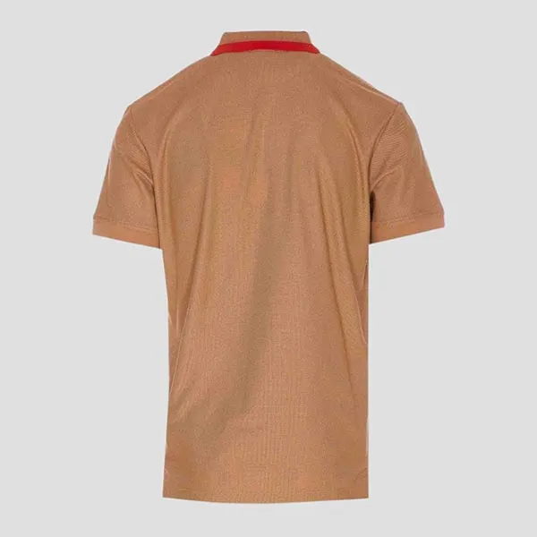 Áo Polo Nam Burberry Edney Black Polo With Logo On The Collar 8083154 Màu Nâu Size XS