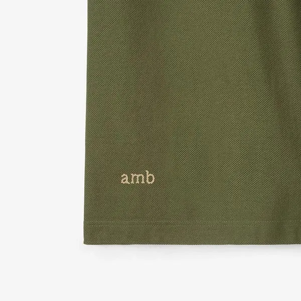 Áo Polo Nam Burberry Slim Fit Cotton Polo Shirt Olive Green 81269321 Màu Xanh Rêu Size XS