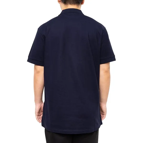 Áo Polo Nam Burberry With Logo Emboirdered Cổ Bẻ Màu Xanh Navy Size S