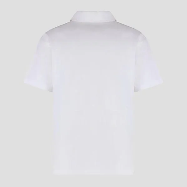 Áo Polo Nam Gucci Dropped Shoulder With Logo Print In White 806255/XJG149074 Màu Trắng Size XS