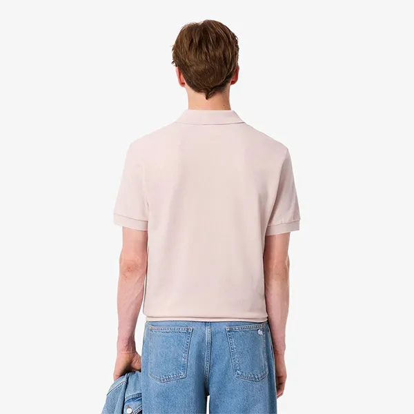 Áo Polo Nam Lacoste Men's Classic Landscape Crocodile Polo Shirt Light Pink PH5881 ADY Màu Hồng Nhạt Size 5