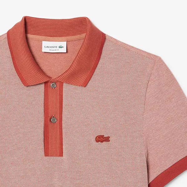 Áo Polo Nam Lacoste Regular Fit PH0804 DI7 Màu Đỏ Gạch Size 3