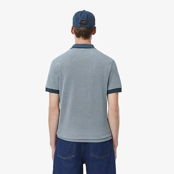 Áo Polo Nam Lacoste Regular Fit PH0804 DI8 Màu Xanh Mòng Két Size 3
