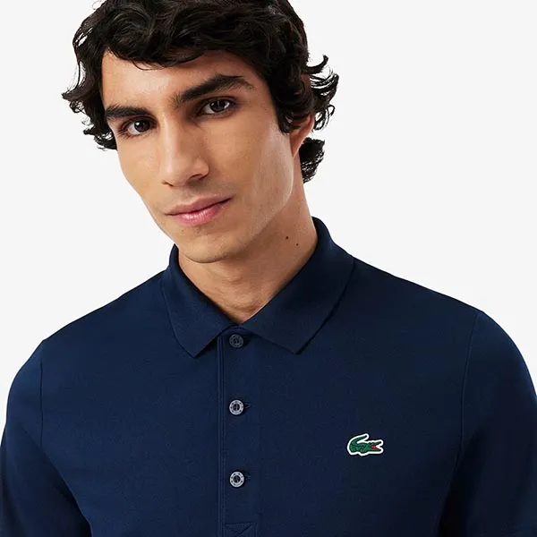 Áo Polo Nam Lacoste Tennis x Novak Djokovic Polo DH9949 166 Màu Xanh Than Size 3