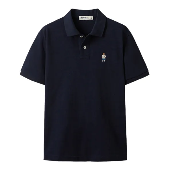 Áo Polo WHOAU Steve PQ Collar WHHAE2521U Màu Navy