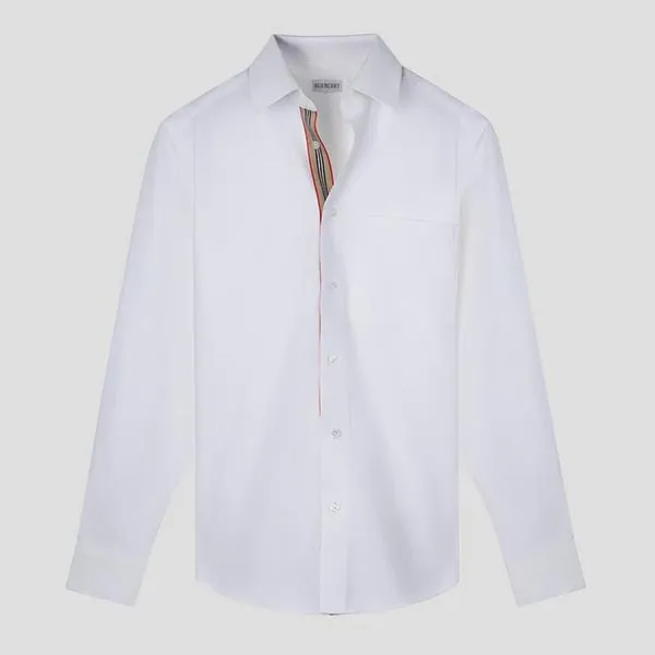 Áo Sơ Mi Nam Burberry Cotton In White 8111765 Màu Trắng Size XS