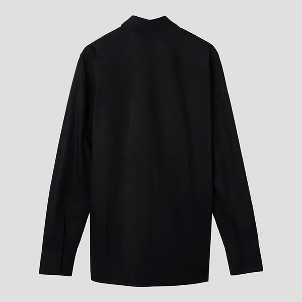 Áo Sơ Mi Nam Givenchy Black With 4g Embroidered Poplin BM60PQ16M6 Màu Đen Size 39