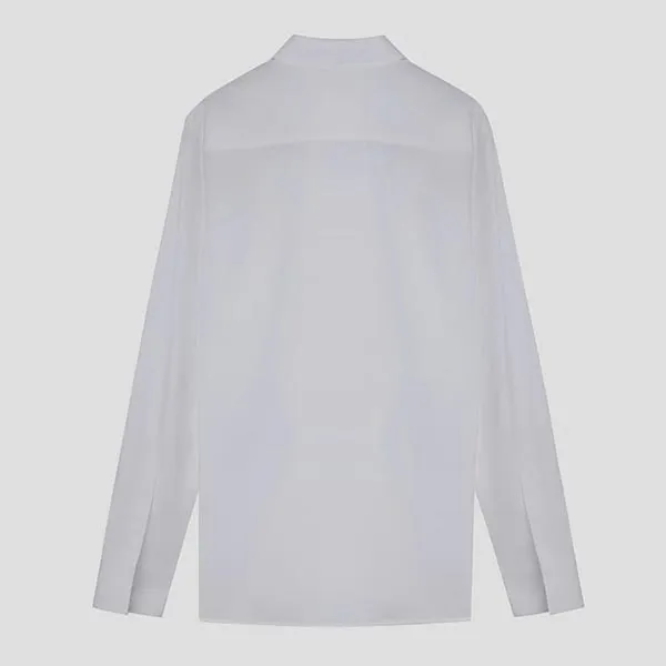 Áo Sơ Mi Nam Givenchy White With 4g Embroidered Poplin BM60PQ146X Màu Trắng Size 38