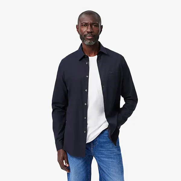 Áo Sơ Mi Nam Lacoste Regular CH6273 - HDE Màu Xanh Navy Size 38