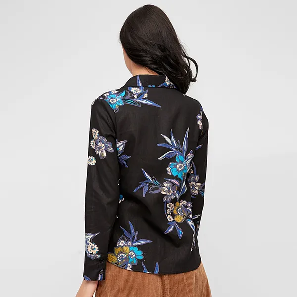 Áo Sơ Mi Nữ F2 Fashion & Freedom Linen Autumn Sonata SMW357-DH-S-1219 Màu Đen Size S