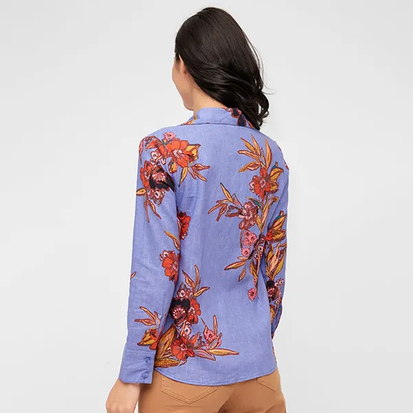 Áo Sơ Mi Nữ F2 Fashion & Freedom Linen Autumn Sonata SMW357-T-S-0920 Màu Tím Size S