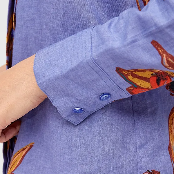 Áo Sơ Mi Nữ F2 Fashion & Freedom Linen Autumn Sonata SMW357-T-S-0920 Màu Tím Size S