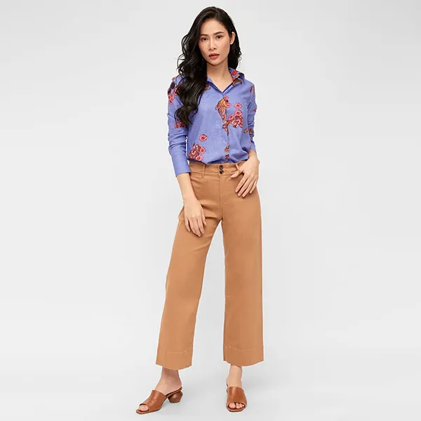 Áo Sơ Mi Nữ F2 Fashion & Freedom Linen Autumn Sonata SMW357-T-S-0920 Màu Tím Size S