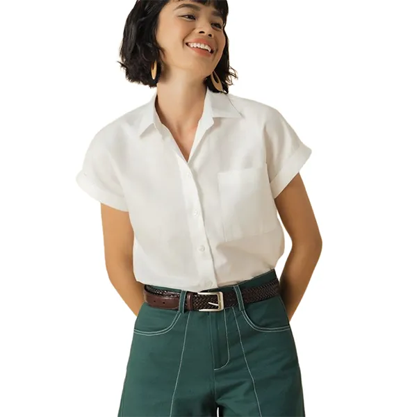 Áo Sơ Mi Nữ F2 Fashion & Freedom Linen Becoming Discover SMW429-T-S-0321 Màu Trắng Size S