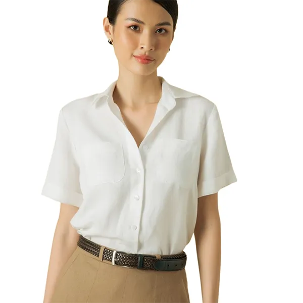 Áo Sơ Mi Nữ F2 Fashion & Freedom Linen Becoming Discover SMW454-T-S-0321 Màu Trắng Size S