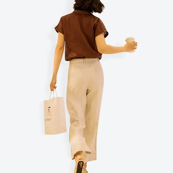 Áo Sơ Mi Nữ F2 Fashion & Freedom Linen New Tune SMW430-N-S-0820 Màu Nâu Size S