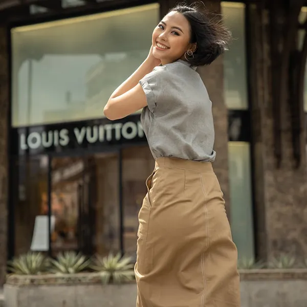 Áo Sơ Mi Nữ F2 Fashion & Freedom Linen Smart Casual SMW430-X-S-1020 Màu Xám Size S