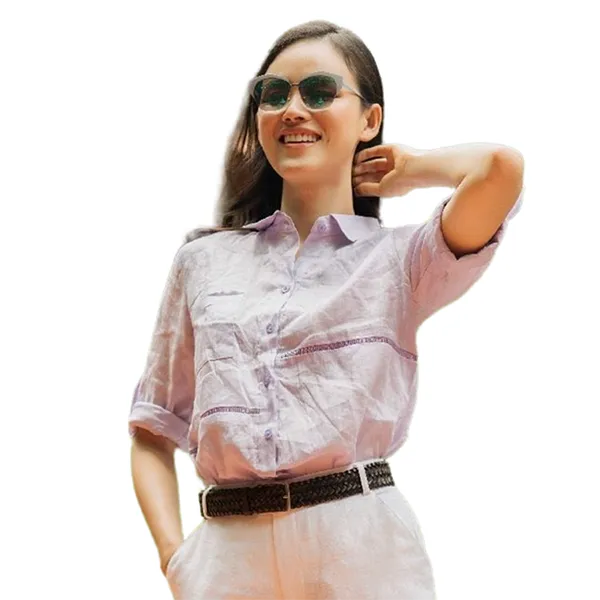 Áo Sơ Mi Nữ F2 Fashion & Freedom Linen SMW356-T-S-0520 Màu Tím Size S