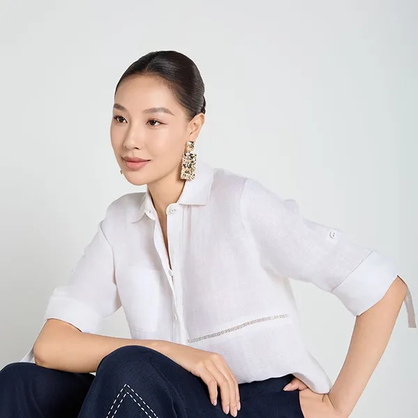 Áo Sơ Mi Nữ F2 Fashion & Freedom Linen SMW356-TRANG-S-0919 Màu Trắng Size S