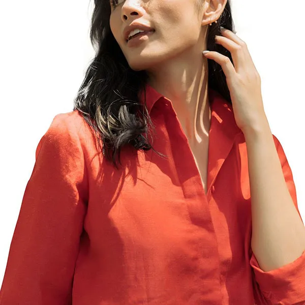 Áo Sơ Mi Nữ F2 Fashion & Freedom Linen SMW360-D-S-0919 Màu Đỏ Size S