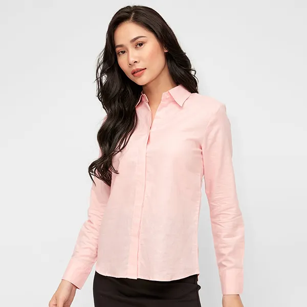 Áo Sơ Mi Nữ F2 Fashion & Freedom Linen SMW360-H-S-1119 Màu Hồng Size S