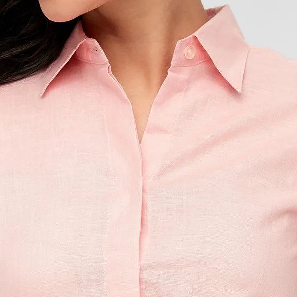 Áo Sơ Mi Nữ F2 Fashion & Freedom Linen SMW360-H-S-1119 Màu Hồng Size S